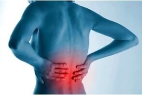Focus of osteochondrosis of the spine